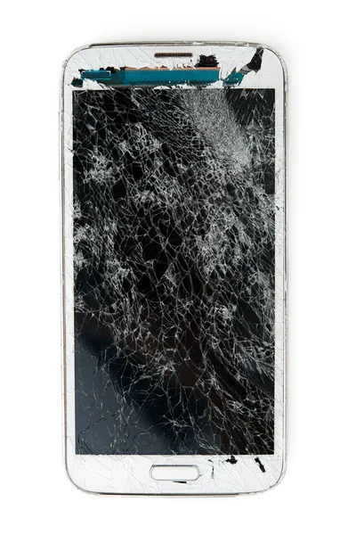 Broken mobile phone — Stock Photo, Image