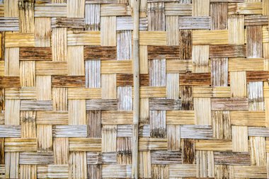 Bambu örgü duvar