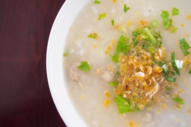 pirinç yulaf çorbası ile pork