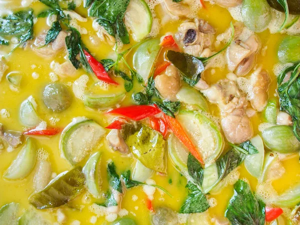 Pollo al curry verde — Foto de Stock