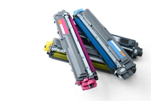 Cartridges of color laser printer — Stock Photo, Image