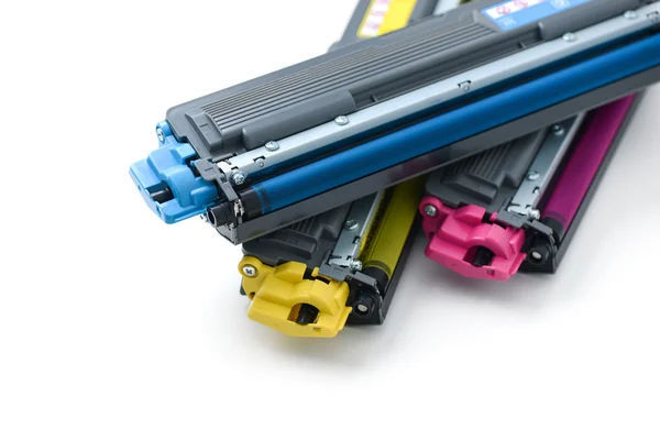 Cartridges of color laser printer — Stock Photo, Image