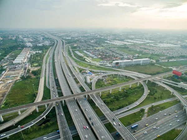 Vista aérea de la autopista —  Fotos de Stock