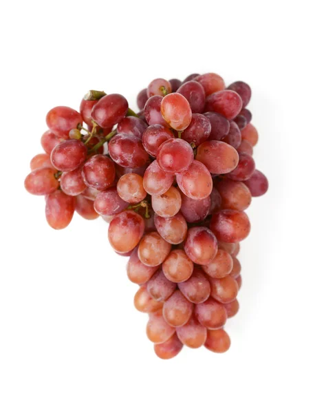 Red grapes on white background — Stock Photo, Image
