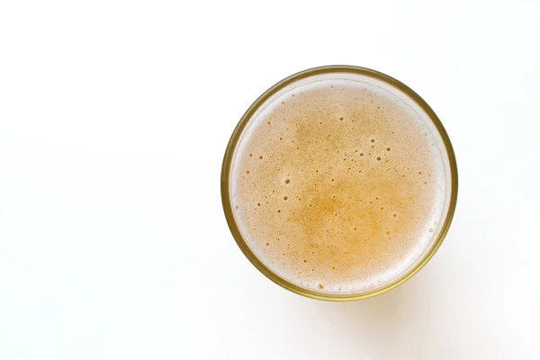 Verre à bière isolé sur blanc — Photo