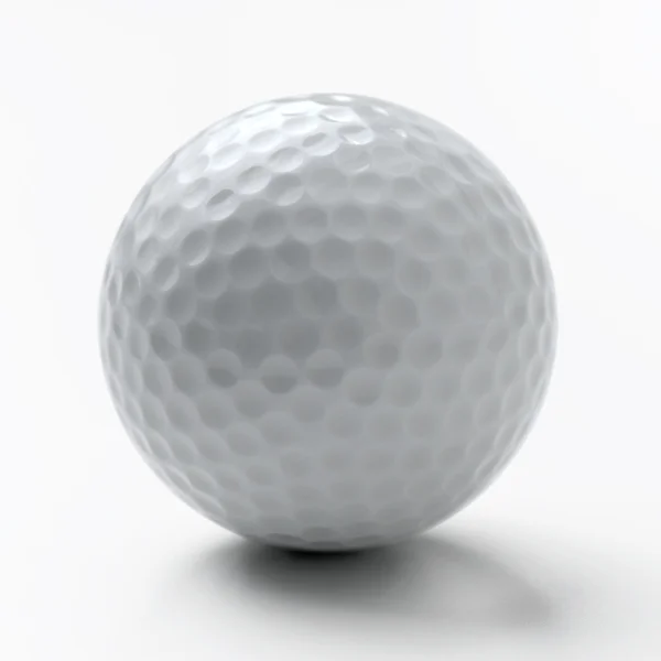 Golfboll med urklippsbana — Stockfoto