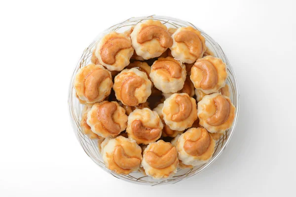 Cashew cookies box — Stock Photo, Image