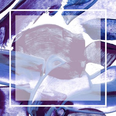 El çerçeve boyalı. Akrilik boya dokulu arka plan