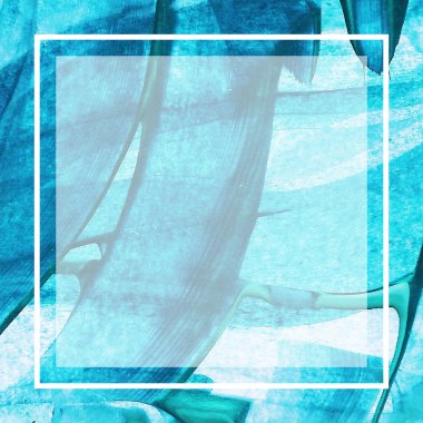 El çerçeve boyalı. Akrilik boya dokulu arka plan