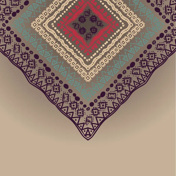 Patrón de encaje ornamental, fondo con muchos detalles, parece encaje hecho a mano de ganchillo. Oriente ornamento tradicional . — Vector de stock