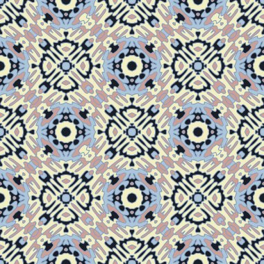 etnik soyut çizilmiş seamless modeli