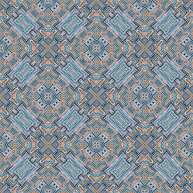 etnik soyut çizilmiş seamless modeli