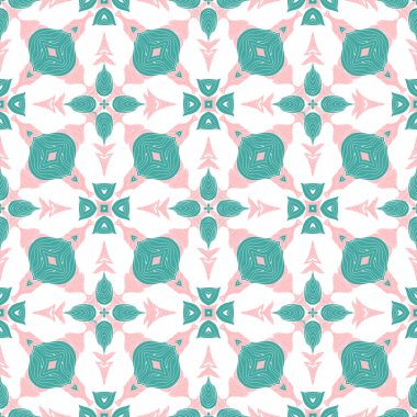 etnik soyut çizilmiş seamless modeli