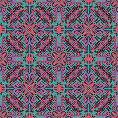 etnik soyut çizilmiş seamless modeli