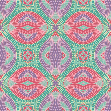 etnik soyut çizilmiş seamless modeli