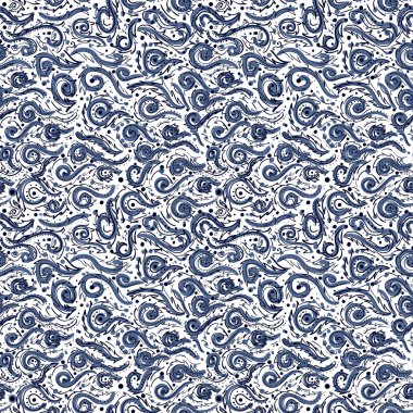 etnik soyut çizilmiş seamless modeli