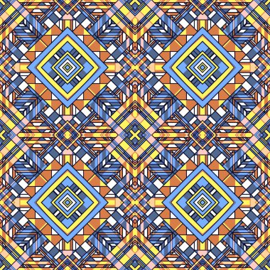 Funky soyut geometrik Seamless Modeli