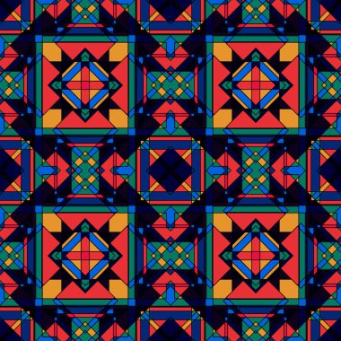 Funky soyut geometrik Seamless Modeli