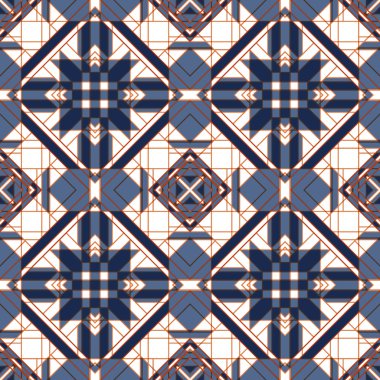 Funky soyut geometrik Seamless Modeli