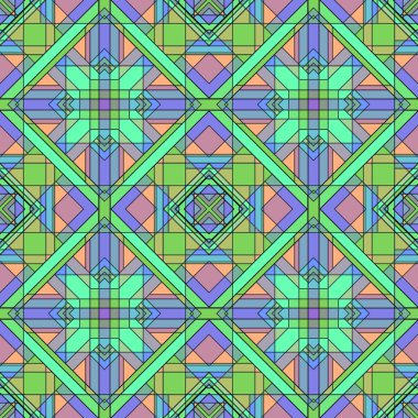 Funky soyut geometrik Seamless Modeli