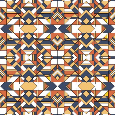 Funky soyut geometrik Seamless Modeli