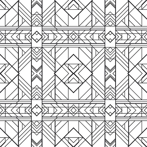 Varrat nélküli geometriai mintázat. Art Deco stílusú — Stock Vector