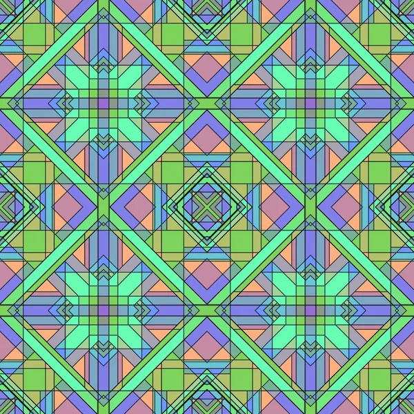 ファンキーな抽象的な幾何学的なシームレス パターン — ストックベクタ