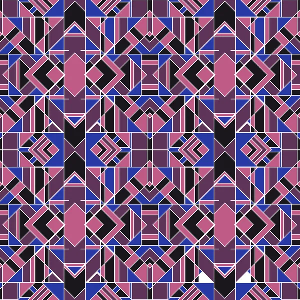 Patrón sin costura geométrica abstracta Funky — Vector de stock