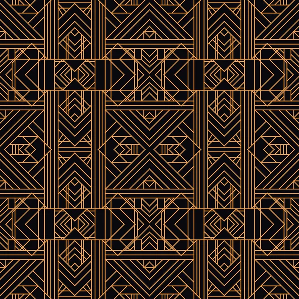 Seamless Geometric Pattern. Art Deco styled — Stock Vector