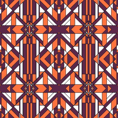 Funky soyut geometrik Seamless Modeli
