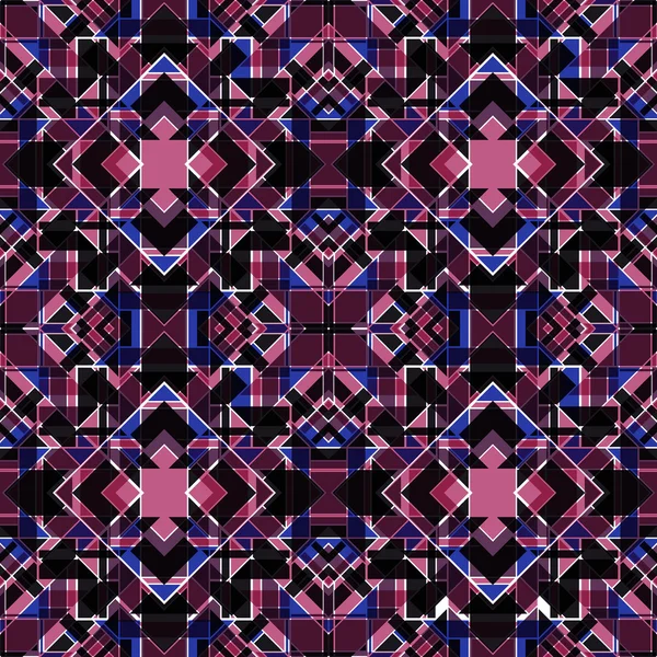 Funky Abstract Geometric Seamless Pattern — Stock Vector