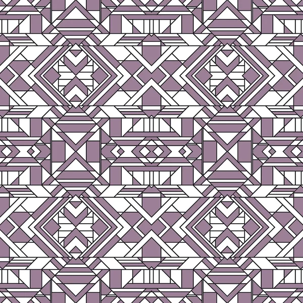 Funky Abstract Geometric Seamless Pattern — Stock Vector