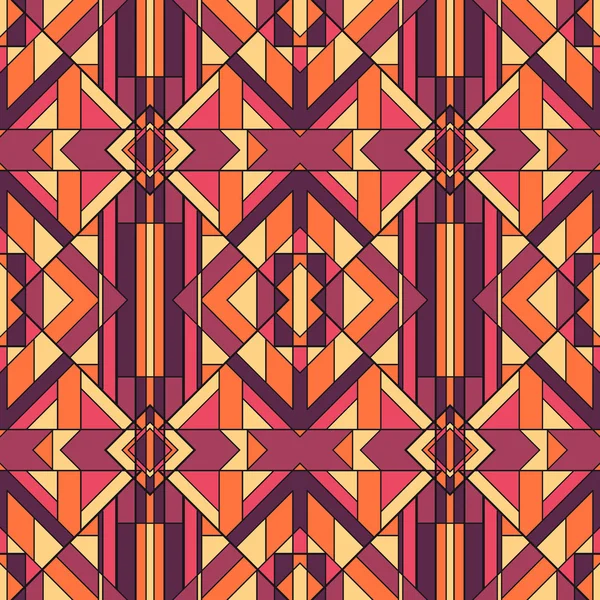 Funky abstrakte geometrische nahtlose Muster — Stockvektor