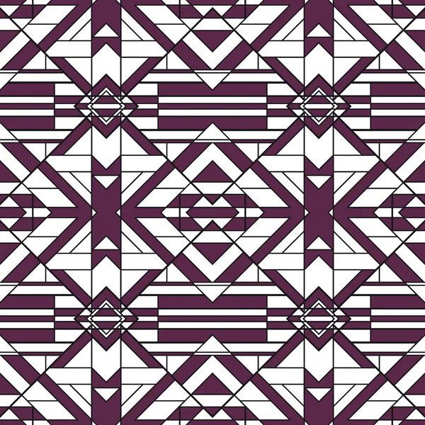 Patrón sin costura geométrica abstracta Funky — Vector de stock