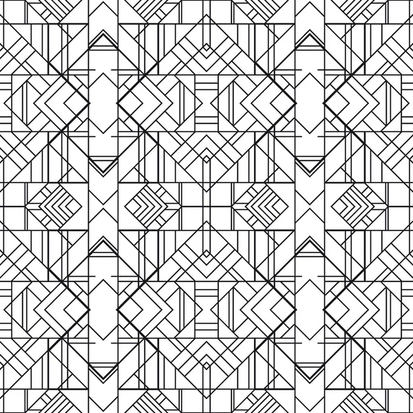 シームレスな幾何学的なパターン。アールデコ スタイル — ストックベクタ