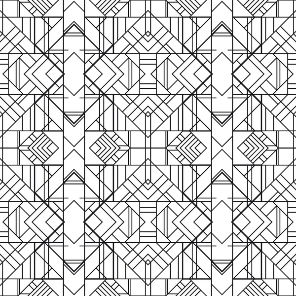 Naadloze geometrische patroon. Art Deco stijl — Stockvector