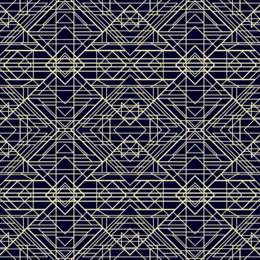 Kesintisiz geometrik desen. Art Deco tarz 