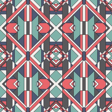 Çok acayip renkli geometrik Seamless Modeli