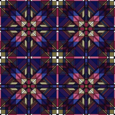 Çok acayip renkli geometrik Seamless Modeli