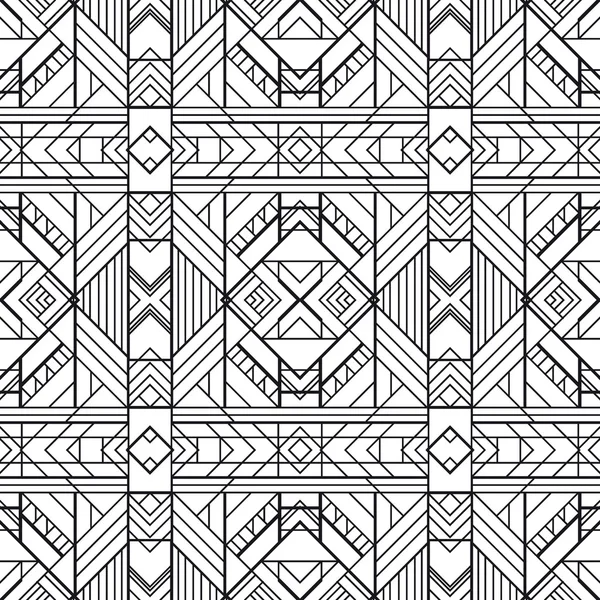 シームレスな幾何学的なパターン。アールデコ スタイル — ストックベクタ