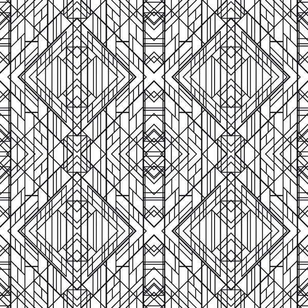 Seamless Geometric Pattern. Art Deco styled — Stock Vector