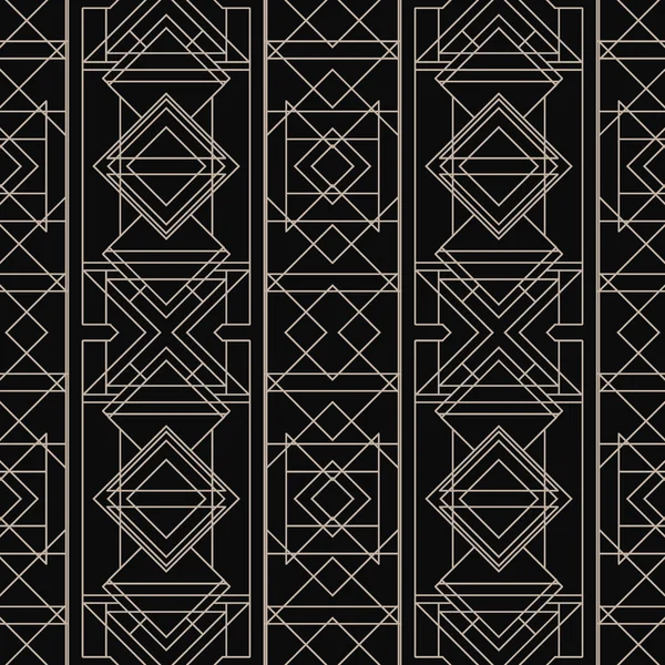 Kesintisiz geometrik desen. Art Deco tarz 
