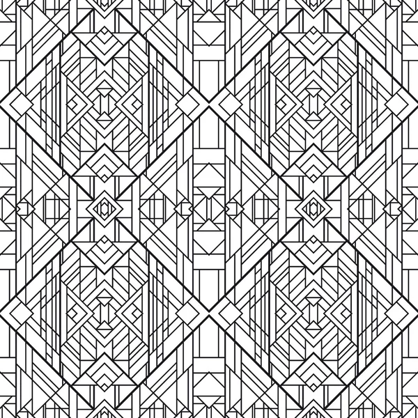 Nahtlose geometrische Muster. Art Deco gestylt — Stockvektor