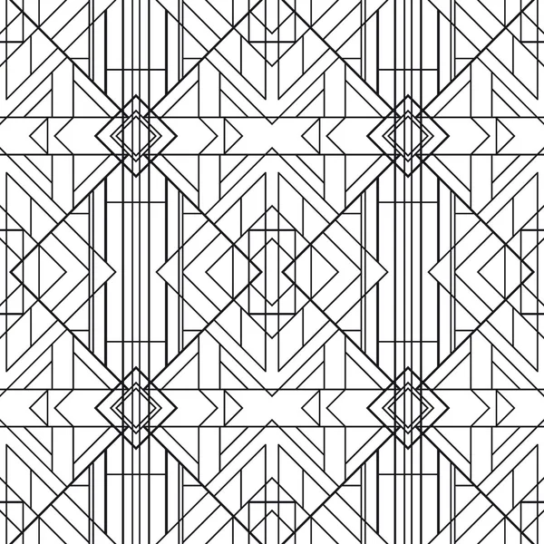 Seamless Geometric Pattern. Art Deco styled — Stock Vector