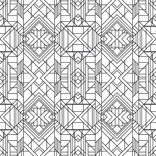 Kesintisiz geometrik desen. Art Deco tarz 