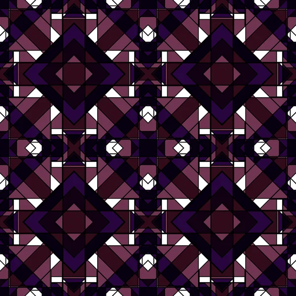 Bastante Funky patrón geométrico colorido sin costura — Vector de stock