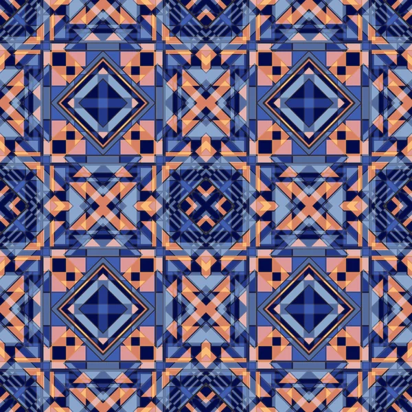 Vrij Funky kleurrijke naadloze geometrische patroon — Stockvector