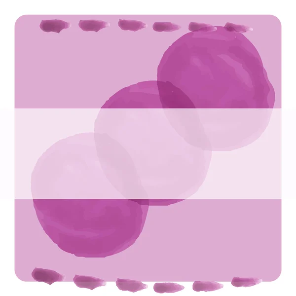 Acuarela abstracta violeta fondo dibujado a mano para postales, invitaciones, etc. — Vector de stock
