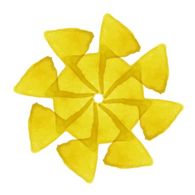 soyut suluboya el çiçek beyaz zemin üzerine çekilmiş. 