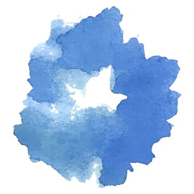 Suluboya izole çiçek soyut el çekilmiş